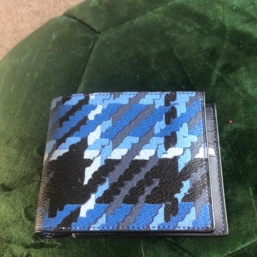 Coach Denim look NWT Herringbone Wallet.  New Never used